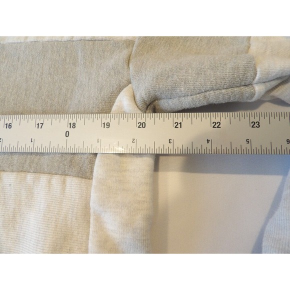 Champion Reverse Weave Vintage Hoodie Womens Medium Cropped Top Logo Gray Spello - Picture 10 of 11